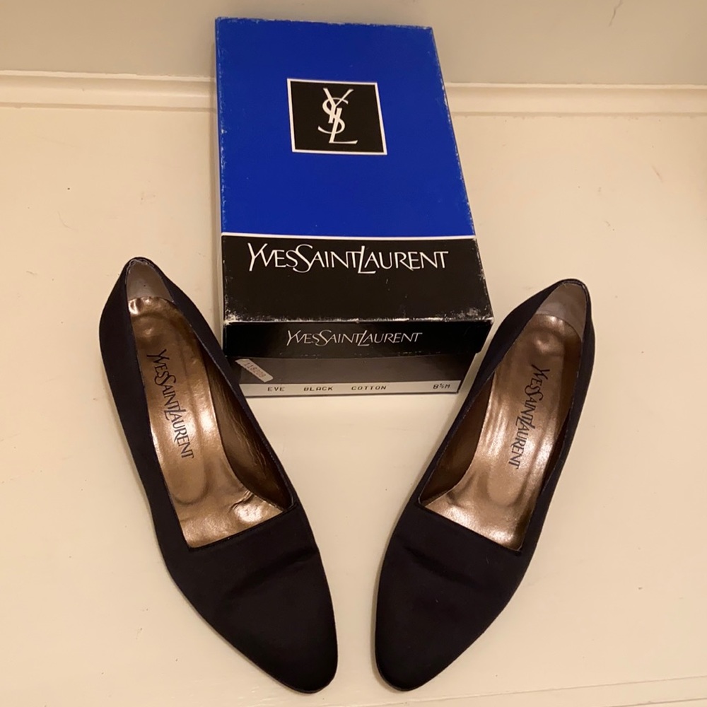 Yves Saint Laurent Cotton evening shoes